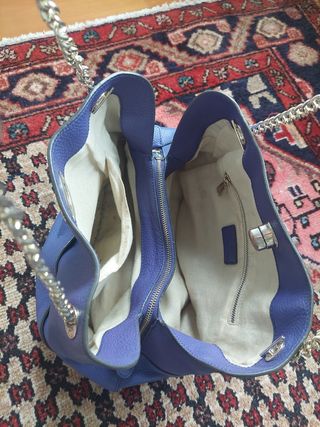 Bolso de piel Gloria Ortiz azul