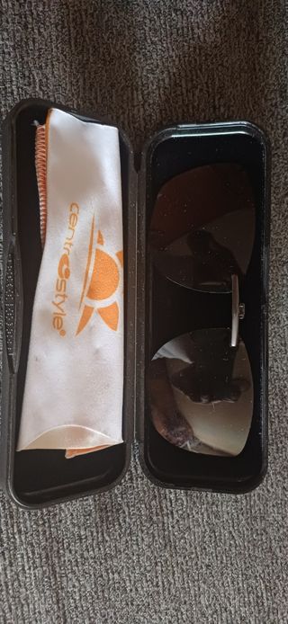 Gafas de sol clip negras 