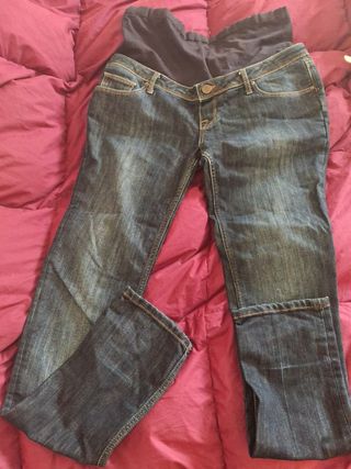 Pantalón premamá vaquero azul