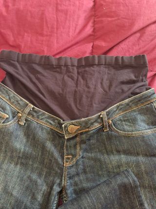 Pantalón premamá vaquero azul