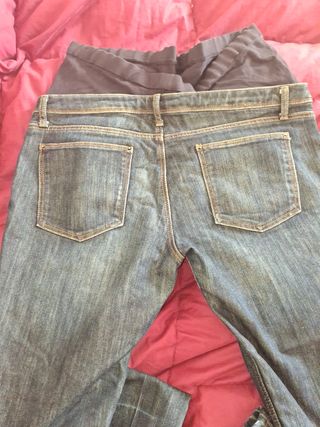 Pantalón premamá vaquero azul