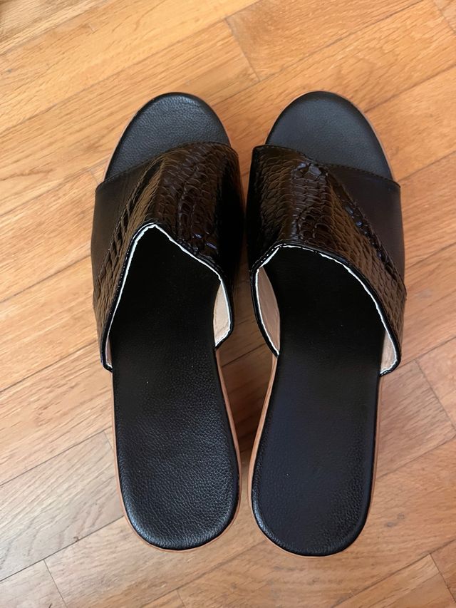 Sandalias negras talla 38