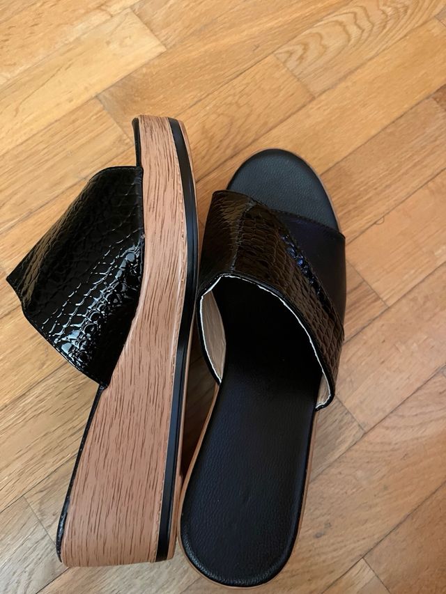 Sandalias negras talla 38