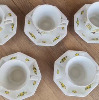 Vintage Johnson Brothers Lemon Tree Taza y Plato