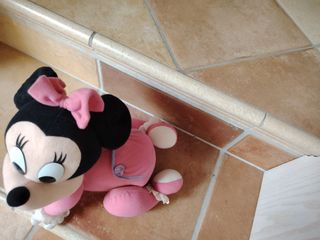 Bambola Minnie Mouse vintage rosa