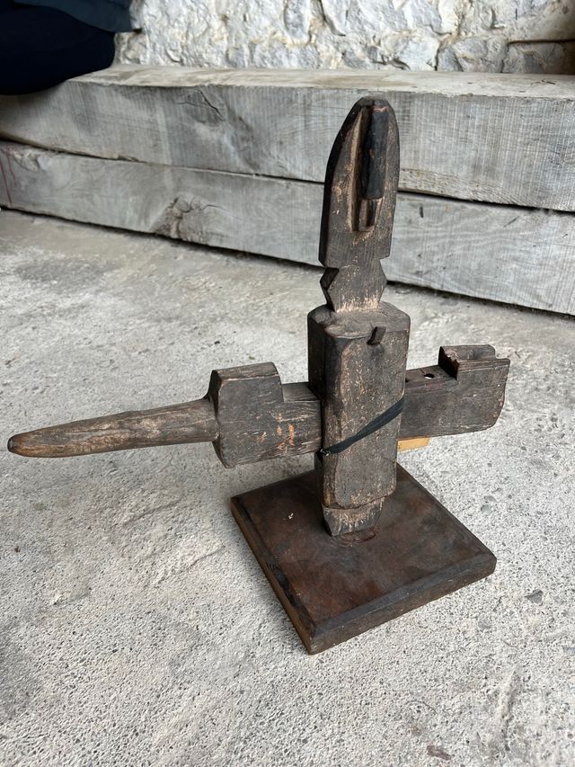 Cerradura Banbara Arte Africano Madera