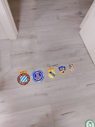 Escudos de fútbol perler beads