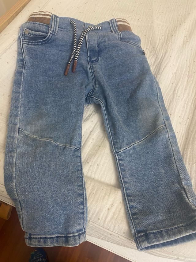 Vaquero bebé OKAÏDI cintura elástica