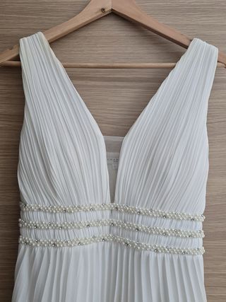 Vestido de fiesta o novia blanco talla L