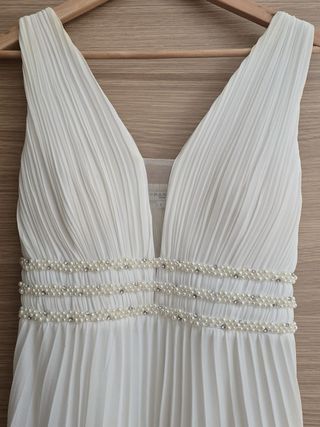 Vestido de fiesta o novia blanco talla L