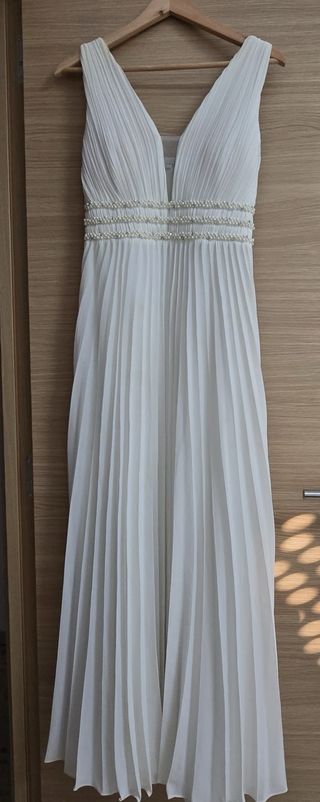 Vestido de fiesta o novia blanco talla L