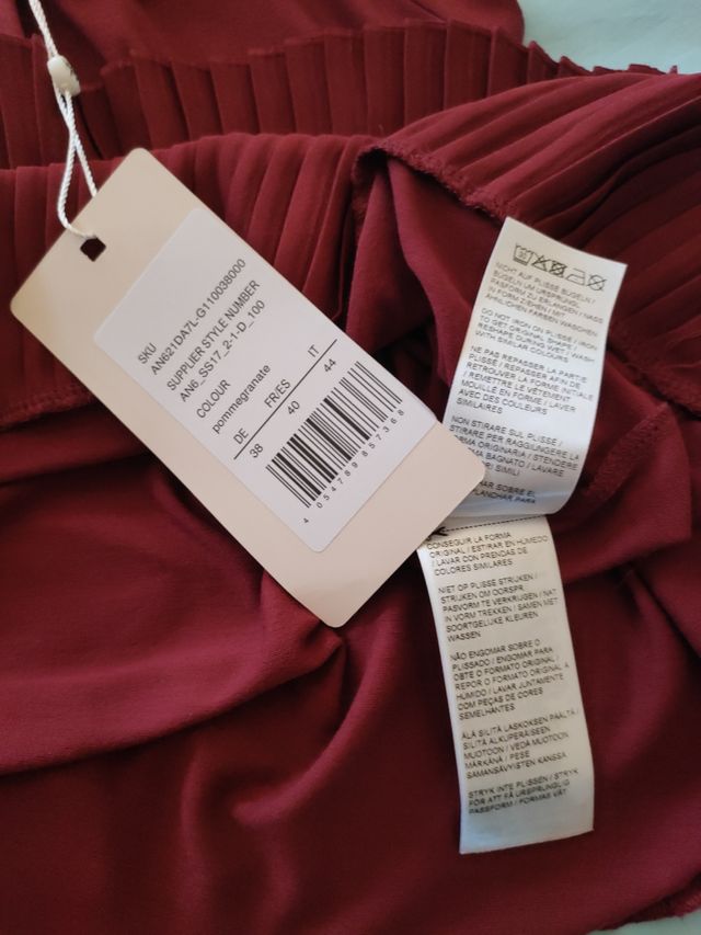 Maglietta Anna Field Taglia 38 Rosso melograno