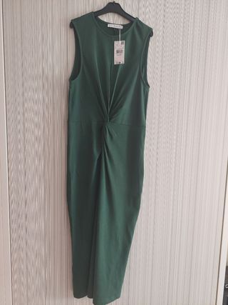 Vestido midi punto Mango Talla M