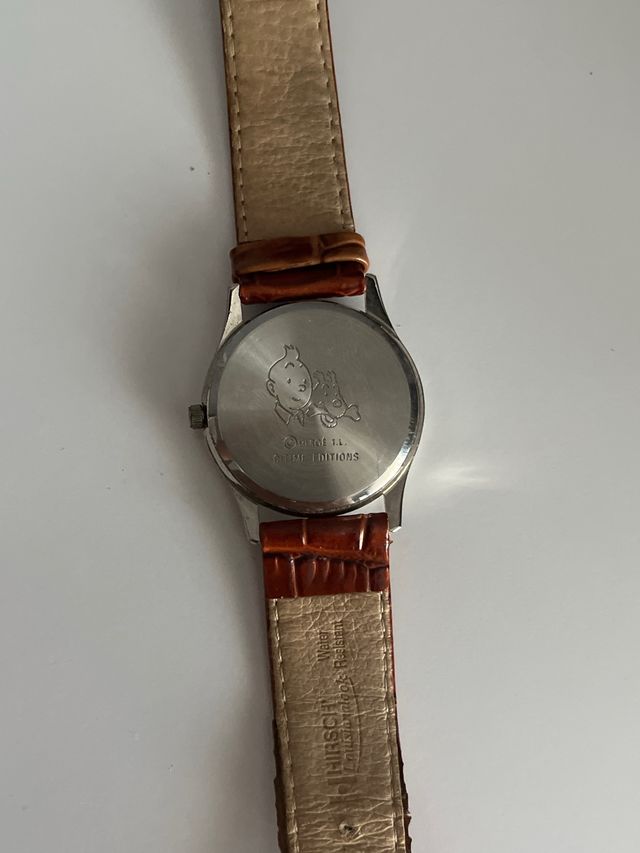 Reloj Tintín con correa de cuero
