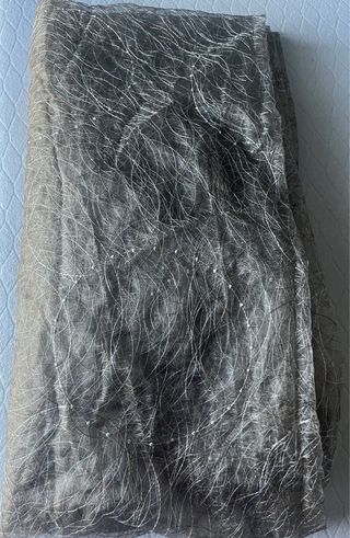 Tenda organza misto seta oro/beige