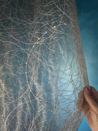 Tenda organza misto seta oro/beige