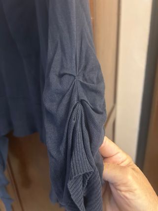 Cardigan lungo leggero blu