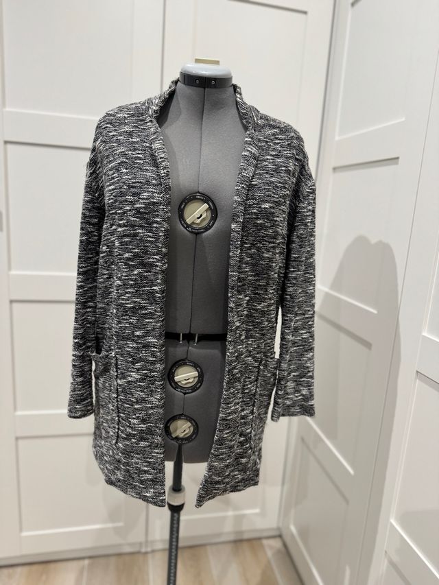 Chaqueta larga de punto