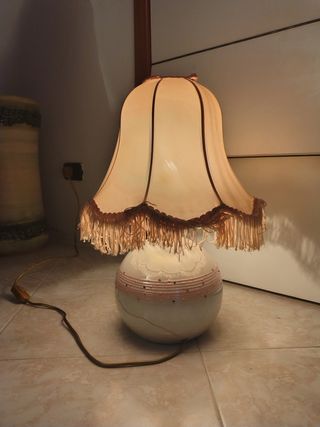 Coppia di lampade abat-jour vintage