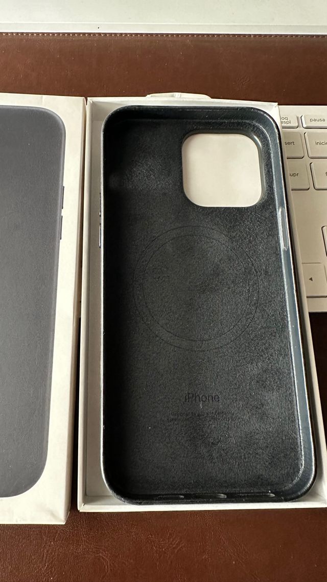 Funda iPhone 14 Pro Max Cuero MagSafe Negra