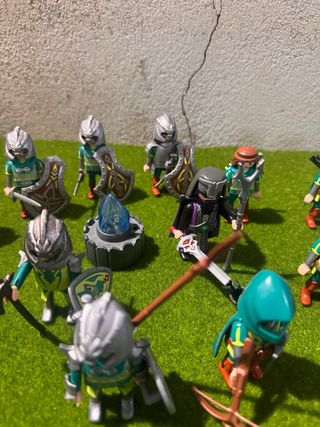 20 Soldados Playmobil Dragones Verdes