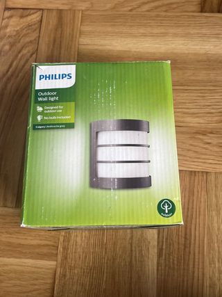Aplique Luz Exterior Philips Gris