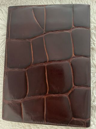 Billetera vintage piel cocodrilo