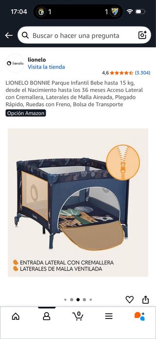 Parque infantil Lionelo Bonnie