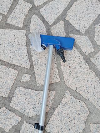 Aspirador de Piscina Azul e Prateado