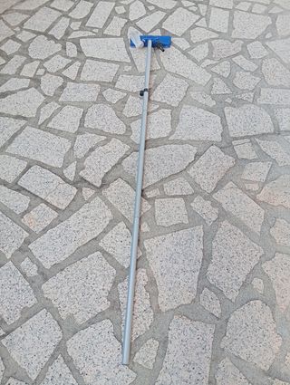 Aspirador de Piscina Azul e Prateado