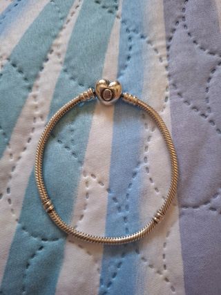 Pulsera Pandora Corazón Plata