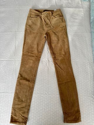 Pantalón pana Massimo Dutti marrón ocre