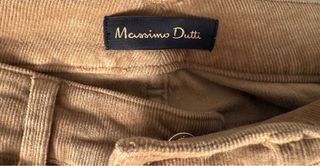 Pantalón pana Massimo Dutti marrón ocre