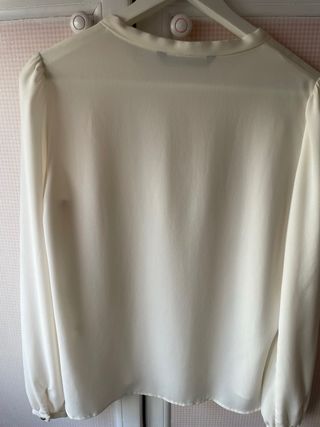 Blusa Zara Blanca con Lazada