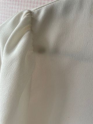 Blusa Zara Blanca con Lazada