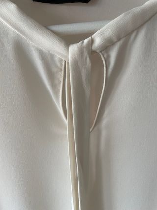 Blusa Zara Blanca con Lazada