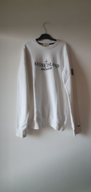 Stone Island Felpa Archivio Bianca