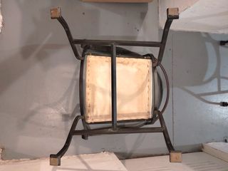 Sala da pranzo in ferro battuto con 6 sedie