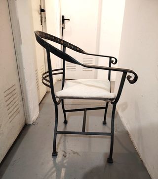 Sala da pranzo in ferro battuto con 6 sedie