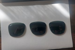 3 Cristales Gafas Ray-Ban Wayfarer Negros Nuevos