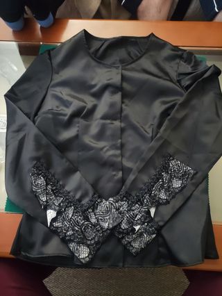 Blusa Baturra Talla 8 Negra mujer