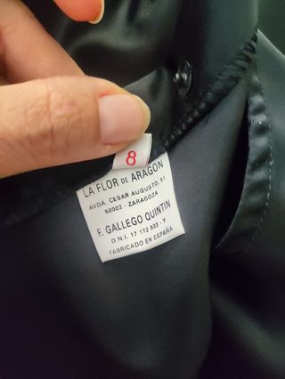 Blusa Baturra Talla 8 Negra mujer