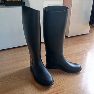 Botas de agua hípica Decathlon negras