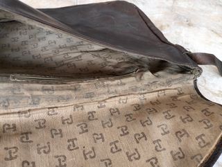 Bandolera de piel marrón