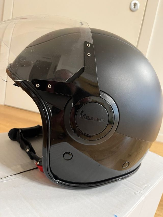 casco originale VESPA total black 