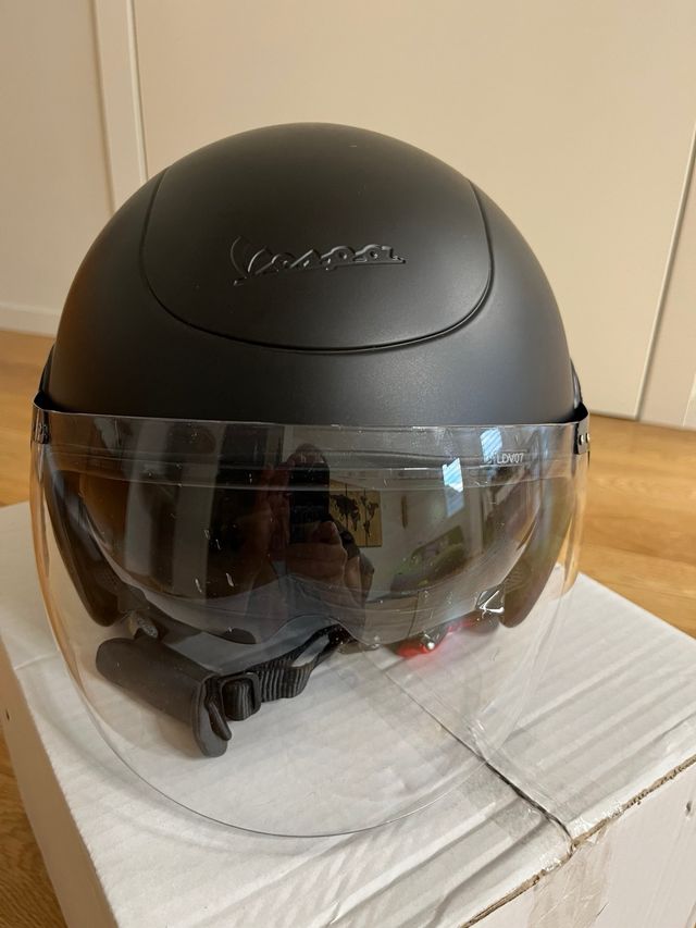 casco originale VESPA total black 