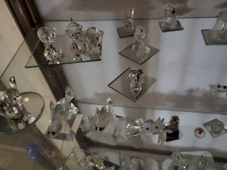 Set di 90 statuette in cristallo Swarovski