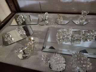 Set di 90 statuette in cristallo Swarovski