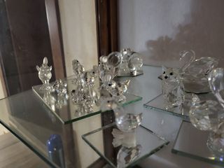 Set di 90 statuette in cristallo Swarovski
