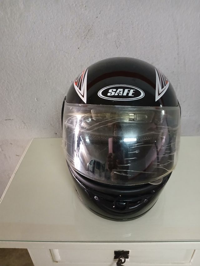 Casco de moto SAFE negro